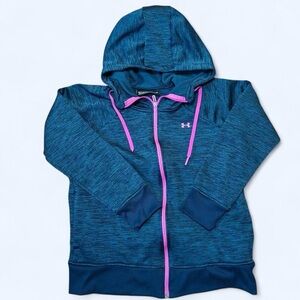 Under Armour Teal Hoodie with Pink Accents
